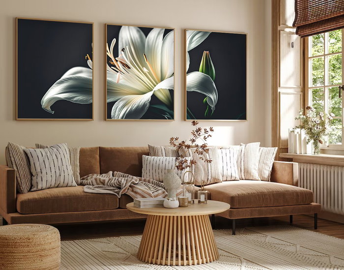 Wallity Cuadro Decorativo Huhu224 en 3 Piezas de 50 x 70 cm Wallity Cuadro Decorativo Huhu224 en 3 Piezas de 50 x 70 cm